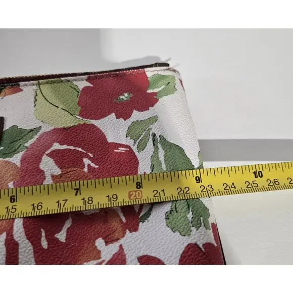 Dooney & Bourke Botanical Floral White Pouch Clutch Cosmetic Bag - Picture 6 of 10